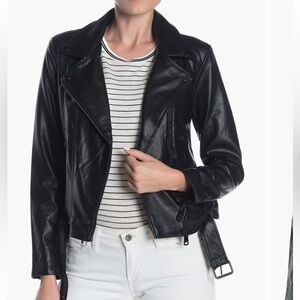 ELODIE FAUX LEATHER MOTO JACKET